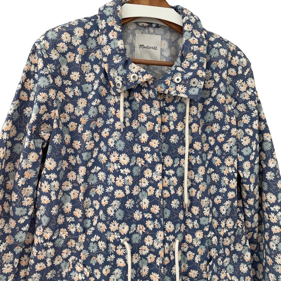 Madewell Anorak Ruffle-Neck Raincoat - Picture 4 of 12